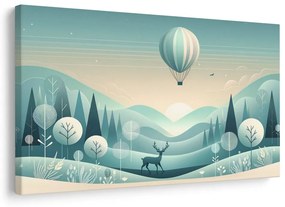Quadro su tela – Cervo sotto il pallone