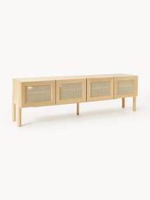 Credenza bassa in legno di quercia con intreccio viennese Jolie