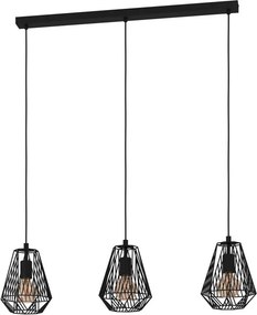 Lampadario Moderno Stype nero 3x E27 Ø0cm EGLO