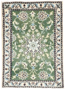 Nain Tappeto persiano 60 x 90 Verde (Iran) Annodato A Mano