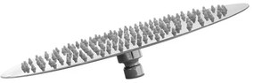 Soffione doccia slim tondo diametro 20 cm in acciaio cromato