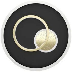 Eglo 901244 - Plafoniera LED TIRIOLO 1xLED/14W/230V+1xLED/8,5W nero/oro