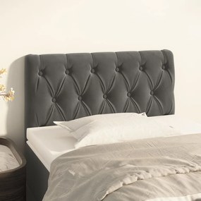 Testiera Grigio Scuro 80x7x78/88 Cm İn Velluto /