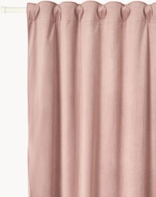 Set di 2 tende oscuranti in velluto con multibanda Rush, larg. 135 cm