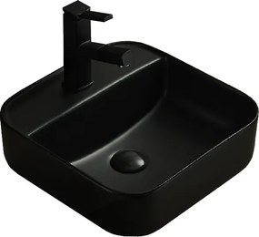 Mexen Silvia lavabo da appoggio 39 x 39 cm, nero opaco - 21863985