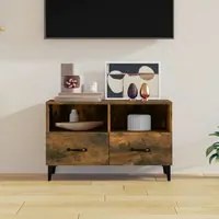 Mobile Porta TV Rovere Fumo 80x36x50 cm in Legno Multistrato cod mxl 18680