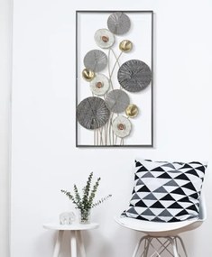 Pannello decorativo rettangolare in ferro 50x90,5x6 cm Grid