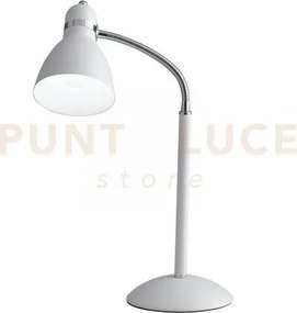 Lume people bianco 1 luce attacco e27 17x13x52cm orientabile