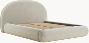 Letto imbottito in ciniglia fatto a mano con contenitore Koji