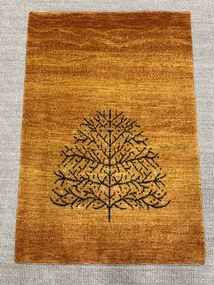 Loribaft Tappeto 80x120 Giallo (Iran) Annodato A Mano