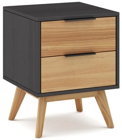 Comodino in legno di pino in colore naturale Lavis - Marckeric