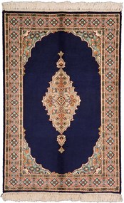 Cashmere Silk Tappeto orientale 90 x 60 Beige (Indian) Annodato A Mano