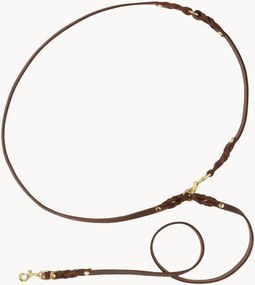 Guinzaglio per cani in pelle regolabile Classic 3x, varie misure