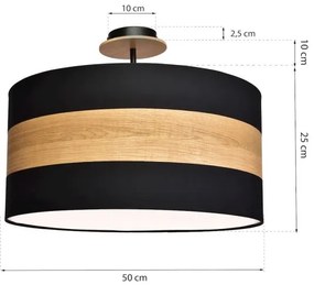 Lampadario a sospensione con supporto rigido TERRA 1xE27/60W/230V