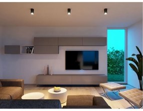 LED2 - Plafoniera LED TUBUS LED/9W/230V nera