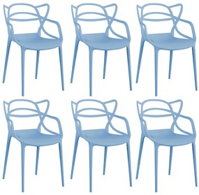 LALU - sedia in plastica set da 6
