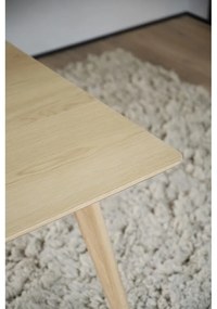 Tavolo da pranzo pieghevole con piano in legno di frassino 190x90 cm Yumi - Rowico