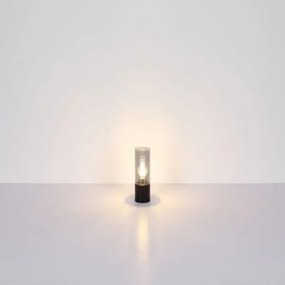 Globo 21000TB - Lampada da tavolo Touch ANNIKA 1xE27/25W/230V diametro 9 cm nero