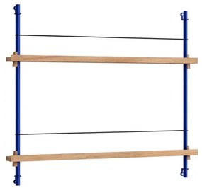 Magazine Shelving Oak/Deep Blue - Moebe