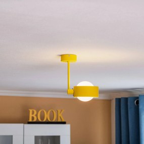 Argon Plafoniera Mado in acciaio, giallo, 1 luce