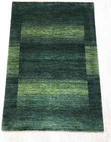Loribaft Tappeto 150x100 Verde (Iran) Annodato A Mano