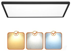 Pannello LED NIVERA 32W 230V IP54 29,5x59,5 cm nero pr.