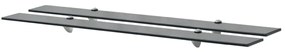 Mensole Galleggianti 2 Pz İn Vetro 100x10 Cm 8 Mm /