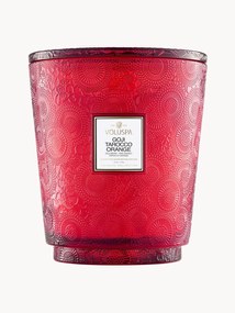 Candela profumata con cinque stoppini fatta a mano Japonica Collection (bacche di Goji, mango e arancia tarocco)