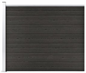 Pannello Di Recinzione İn Wpc 175x146 Cm Grigio /