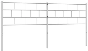 Testiera in metallo bianco 193 cm