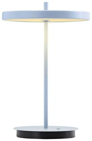 Lampada da tavolo LED azzurra in metallo con paralume in metallo (altezza totale 31 cm) Asteria Move – UMAGE