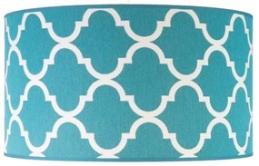 Duolla - Lampadario a sospensione con filo MAROKO 1xE27/40W/230V diametro 45 cm turchese/bianco