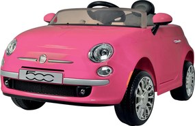 Macchina Elettrica per Bambini 12V con Licenza Fiat 500 Rosa...