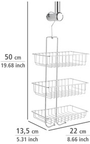 WENKO 15888100 - Mensola NIVALA 22x50 cm, cromo lucido
