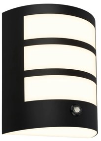 Applique Esterno Contemporaneo Fora Metallo Nero Led Integrato 5,8W 3000K