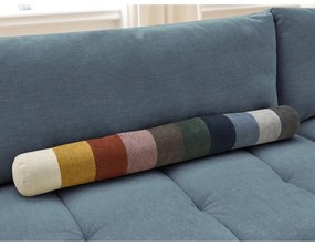 Divano angolare blu allungabile e con contenitore (penisola a destra/a L) con rivestimento in ciniglia Fuji – Bobochic Paris