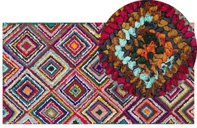 Tappeto cotone multicolore 80 x 150 cm KAISERI Beliani
