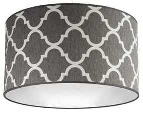 Duolla - Lampadario a sospensione con filo MAROKO 1xE27/40W/230V diametro 45 cm grigio/bianco