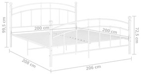 Giroletto Bianco in Metallo 200x200 cm