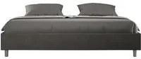 Letto Matrimoniale Extra Large Sommier 190x200 cm con Rete Azelia Grigio