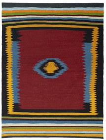 Kilim Tappeto 180 x 230 Rosso (Iran) Tessuto A Mano