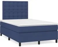 Letto a Molle con Materasso e LED Blu 120x190 cm in Tessutocod mxl 91388