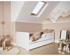 Letto da bambini bianco con materasso e rete inclusi 80x160 cm Duuli – ELTAP