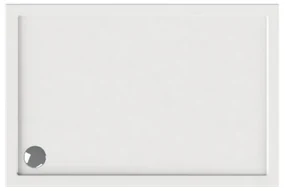 Kamalu - Piatto doccia 140x70 poliacril colore bianco