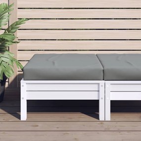 Cuscino Per Pallet Grigio 60x60x8 Cm İn Tessuto Oxford /