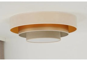 Duolla - Plafoniera LED LUNETA LED/26W/230V diametro 60 cm 4000K color crema/oro