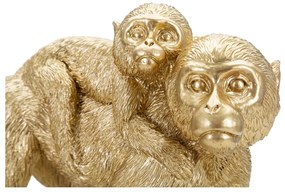 Statuetta in poliresina altezza 18,5 cm Monkey Mom - Mauro Ferretti