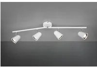 Faretto Toulouse Bianco 4 Spot Led L78 cm Trio Lighting