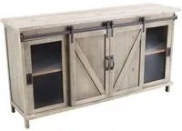 Madia per soggiorno Industrial in Acciaio,Legno cm 142x41x76 - SHERLOCK