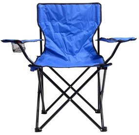 Sedia da campeggio pieghevole blu
